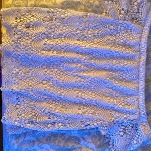 Off the shoulders white top